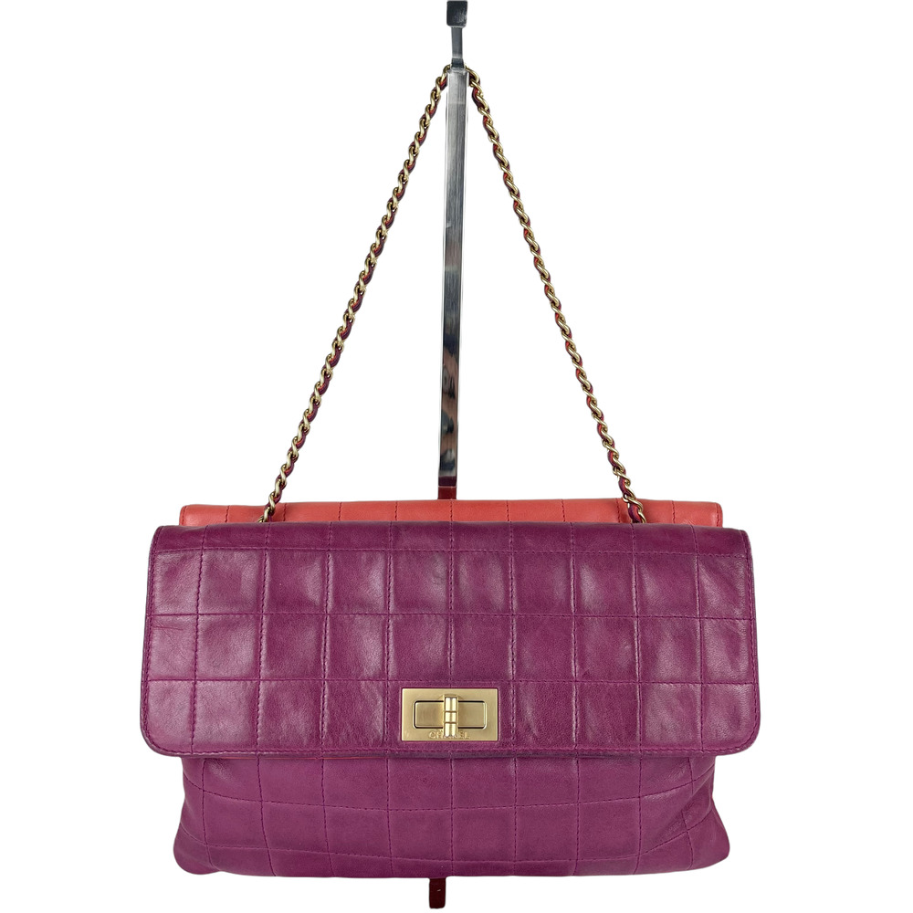 CHANEL Classic Chocolate Bar Reissue Double Pocket Flap Bag Vintage